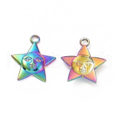 Ion Plating(IP) 304 Stainless Steel Pendants STAS-C003-14MC-1