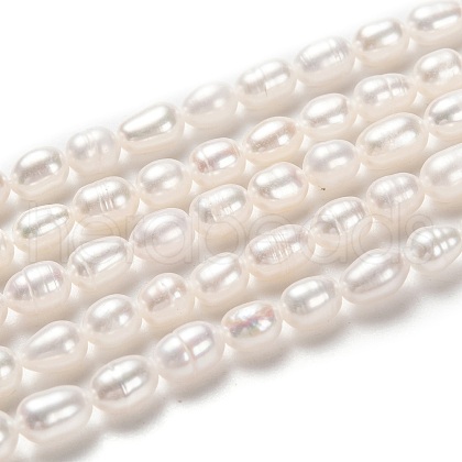 Natural Cultured Freshwater Pearl Beads Strands PEAR-J005-62-1