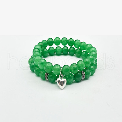 Double layered set bracelet LS3825-1-1