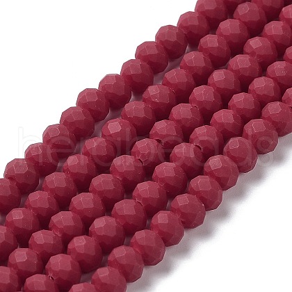 Glass Beads Strands EGLA-A034-P8mm-MD02-1