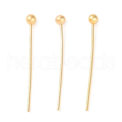 Brass Ball Head Pins KK-N254-49A-G-1