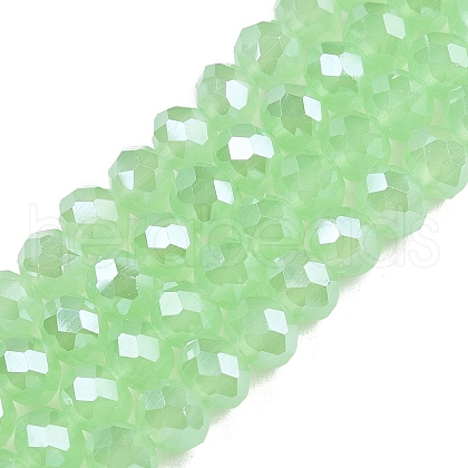 Electroplate Glass Beads Strands EGLA-A044-J6mm-A01-1
