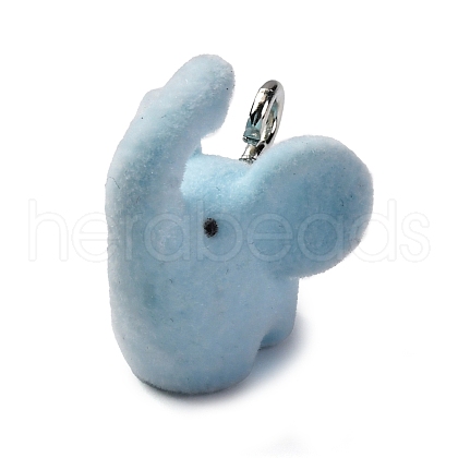 Flocky Animal Resin Pendants FIND-S001-06E-1