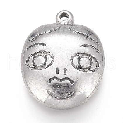Tarnish Resistant 304 Stainless Steel Pendants STAS-H117-10P-1