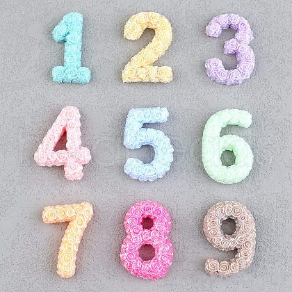 Opaque Resin Decoden Cabochons RESI-Q230-04-1