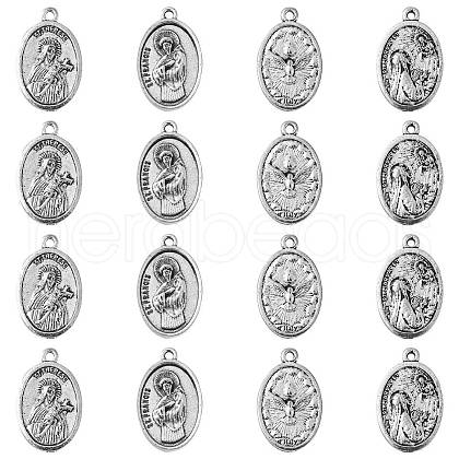 20Pcs 4 Style Tibetan Style Alloy Pendants TIBEP-CJ0001-20-1