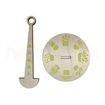 Round Portable Wooden Wrist Yarn Holder PW-WG48612-01-1