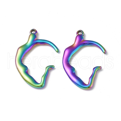 Ion Plating(IP) 304 Stainless Steel Pendants STAS-C066-28M-1