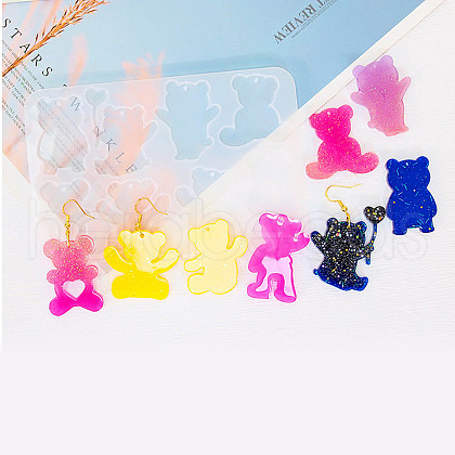 Bear DIY Pendant Silhouette Silicone Molds SIL-F010-02-1