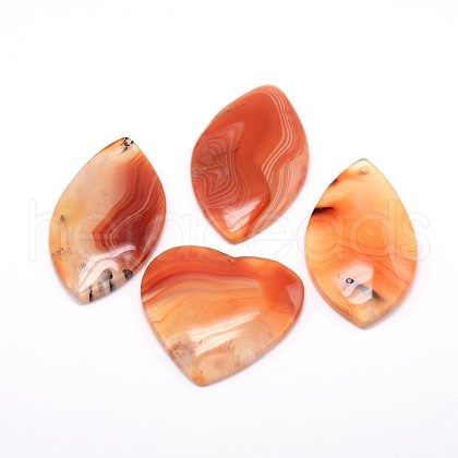 Natural Carnelian Pendants G-J307-06-1