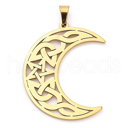 304 Stainless Steel Pendants STAS-R134-03G-1