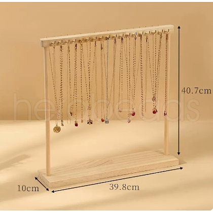 Wooden Necklace Display Stands PW-WG23656-04-1