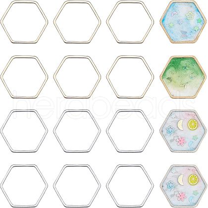 Olycraft Brass Linking Rings KK-OC0001-02-1