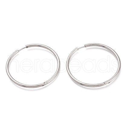 201 Stainless Steel Huggie Hoop Earrings EJEW-O095-02F-1
