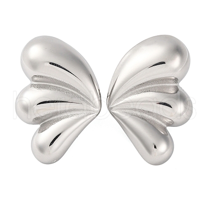 304 Stainless Steel Stud Earrings AJEW-Q001-01P-1