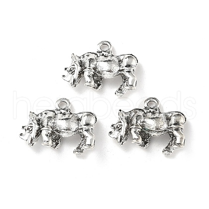 Tibetan Style Alloy Animals Pendants PALLOY-V007-01AS-01-1