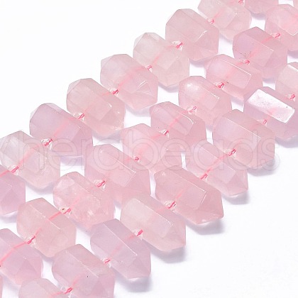 Natural Rose Quartz Beads Strands G-F715-035-1