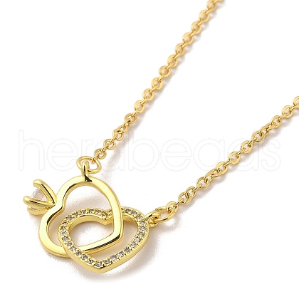 304 Stainless Steel Pendant Necklaces NJEW-U002-11G-02-1