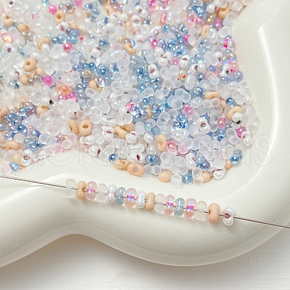 Transparent Glass Seed Beads FIND-U017-18H-1