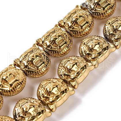 Electroplated Synthetic Non-magnetic Hematite Beads Strands G-Q174-04A-1