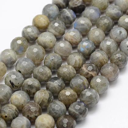 Natural Labradorite Beads Strands G-P322-32-4mm-1