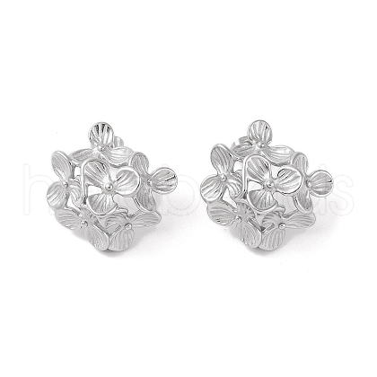 Non-Tarnish 304 Stainless Steel Stud Earrings EJEW-S227-20P-1