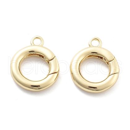 Rack Plating Brass Spring Rings Clasps KK-H449-58G-01-NR-1