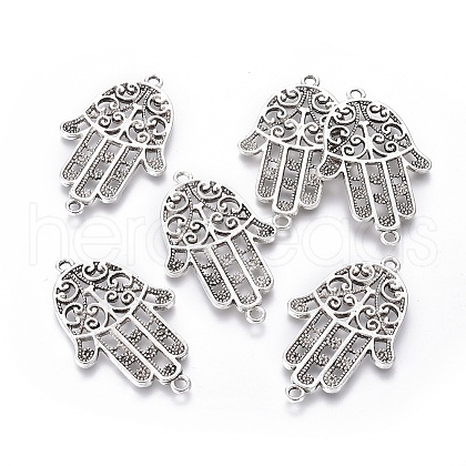 Tibetan Style Alloy Links connectors TIBEP-G023-11AS-1