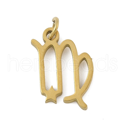 304 Stainless Steel Pendants STAS-U058-01G-06-1