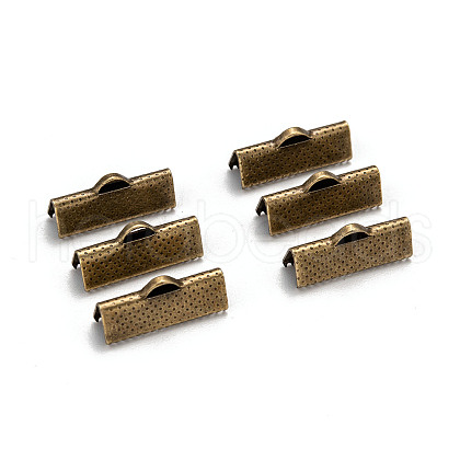 Iron Ribbon Crimp Ends IFIN-S008-AB-NF-1