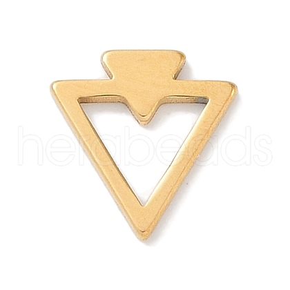 Golden Plated 304 Stainless Steel Charms STAS-K286-03A-G-1