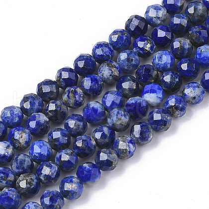 Natural Lapis Lazuli Beads Strands X-G-S361-4mm-006-1