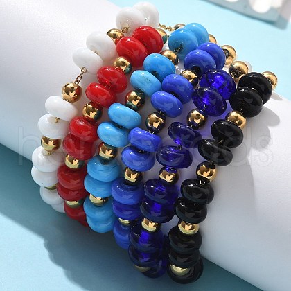 304 Stainless Steel Cable Chain Bracelets BJEW-Z123-01G-1