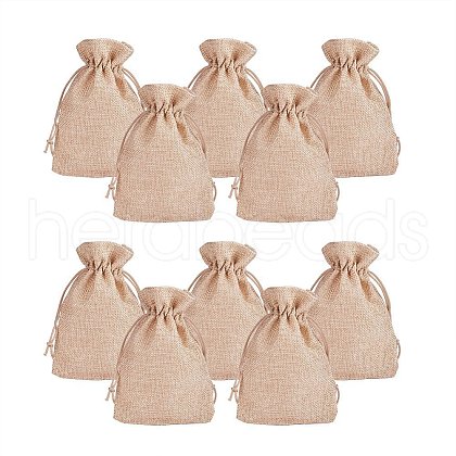 Burlap Packing Pouches Drawstring Bags ABAG-PH0001-18x13cm-05-1