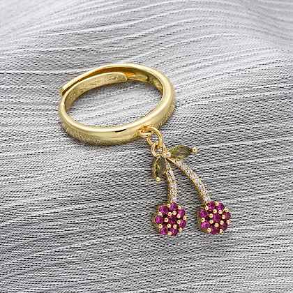Brass Micro Pave Cubic Zirconia Open Cuff Rings for Women RJEW-U057-12C-G-1