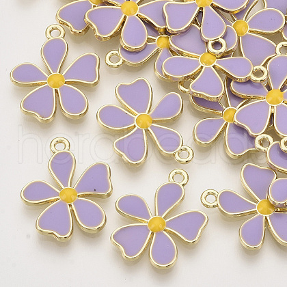 Alloy Enamel Pendants X-ENAM-N051-09C-1