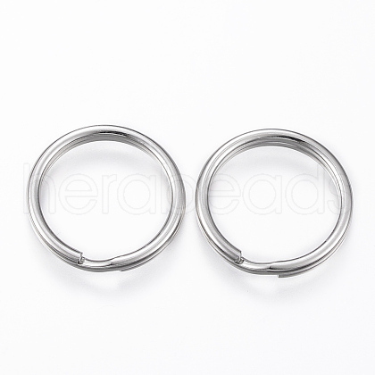 Tarnish Resistant 304 Stainless Steel Split Key Rings STAS-P178-1.2x15mm-P-1