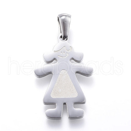 Tarnish Resistant 304 Stainless Steel Pendants STAS-K162-025P-1