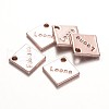 Cadmium Free & Nickel Free & Lead Free Alloy Rhombus Charms PALLOY-N0129-31-NR-1