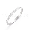 Stainless Steel Rhinestone Hinged Bangles for Women PW-WGDDB51-01-1