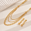 Elegant Iron Material Multi-layer Pendant Necklaces & Earrings Set for Women YG6401-4