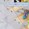 Rectangle Acrylic with Wood Minifigures Organizer Display Risers ODIS-WH0038-102C-4