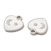 304 Stainless Steel Enamel Pendants STAS-M308-12P-03-2