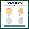   60Pcs 2 Colors 304 Stainless Steel Charms STAS-PH0005-87-2