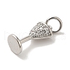Brass Micro Pave Cubic Pendants KK-U027-07P-01-2