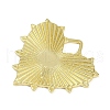Textured Brass Pendants X-KK-M322-19G-2