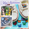  14Pcs 7 Colors Butterfly Silicone Beads SIL-NB0001-41-5