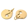 PVD Vacuum Plating 304 Stainless Steel Pendants STAS-Z042-17G-2