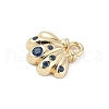 Brass Micro Pave Cubic Zirconia Charms KK-M326-20A-G-2
