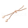 Brass Box Chain Bracelet Makings KK-C071-14RG-2